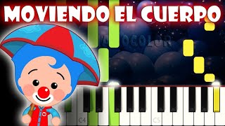 Moviendo el Cuerpo  Piano Cover  Tutorial  Karaoke [upl. by Atiraj]