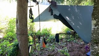 Neues Hängematten Setup  DD Frontline Hammock  Outdoor Bavaria HDHQ [upl. by Ardnalahs]