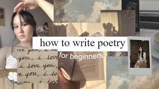 how to write poetry for beginners 📜🪶my 4 step poem process  writing tips [upl. by Aenad]