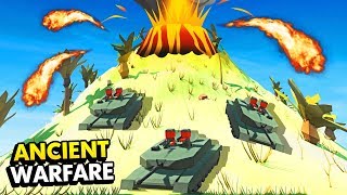 BATTLE ON THE VOLCANO IN ANCIENT WARFARE 3 Ancient Warfare 3 Funny Gameplay [upl. by Ennaeel8]