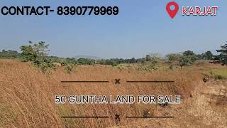 50 GUNTHA LAND FOR SALE IN KARJAT CONTACT  8390779969 [upl. by Iolande890]