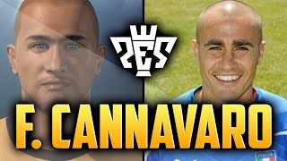 PES 2015  FABIO CANNAVARO FACE  CLASSIC PLAYER [upl. by Forta769]