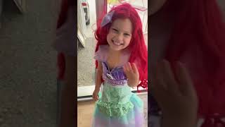 Her long hair dreams coming true ✨🧜‍♀️ thelittlemermaid arielcostume [upl. by Mell613]