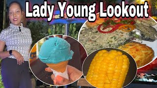 Vlog Trying The Street Food at The Lady Young Lookout In Port of Spain Trinidad  Trinidad Youtube [upl. by Aicsila]