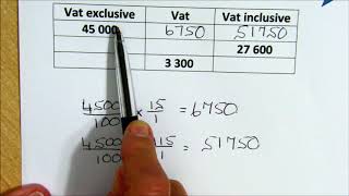 Calculate VAT figures [upl. by Naols]