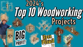 10 Projects That Sell All Year FREE PLANS makemoneywoodworking projectsthatsell woodworking [upl. by Stelu]