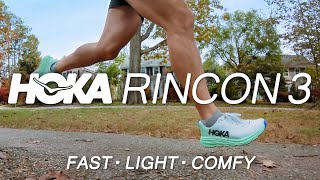 Hoka Rincon 3 Fast light responsive race shoe that is also comfortable [upl. by Amsa439]