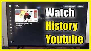 How to View Your Watch History On Youtube App TV Fast Tutorial [upl. by Isolda666]