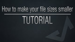 Photoshop Tutorial  How to make your file sizes smaller [upl. by Madelina105]