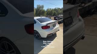 Bmw 230i b48 valvetronic designs exhaust with free flow downpipe [upl. by Hasseman464]