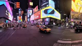 360° video of Times Square at night [upl. by Atiruam]