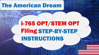 i 765 Online Filing STEM OPT or OPT  Step by Step Instructions for STEM OPT Extension or OPT i765 [upl. by Aitram]