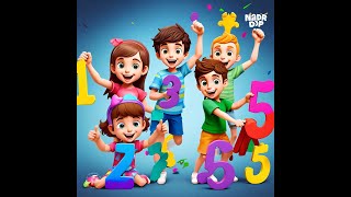 KIDS Song 12345 song for kids nursery rhymes [upl. by Ganny]