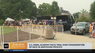 US Naval Academy trial over practice of considering race in admission process resumes Tuesday [upl. by Annaegroeg562]