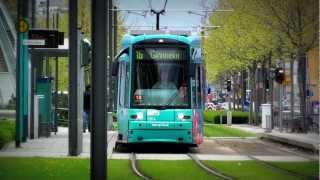 Frankfurt FesthalleMesse  Straßenbahn Linie 16 und 17 [upl. by Erotavlas579]