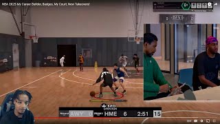 FlightReacts To NBA 2K25 My Career Official Gameplay News Builder Badges My Court New Takeovers [upl. by Kcinemod52]