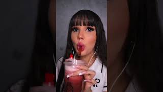 Bubble tea obsessed 🥤 Nadina Ioana Food asmr nadinaioana [upl. by Esinert]