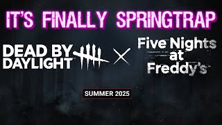 FNAF IS Coming to Dead by Daylight Finally  Five Nights at Freddys [upl. by Estas]