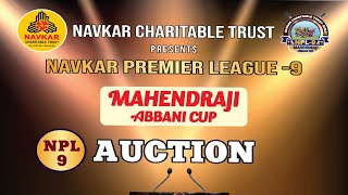 NPL 9  Grand AuctionBidding MahendraJi Abbani Cup [upl. by Nolrac750]