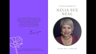 Memorial Service for Nelia Sue Neal [upl. by Lemra163]