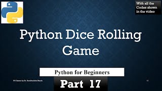 Python Dice Rolling Game [upl. by Helbonnah555]