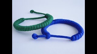 How to Make a Simple „Rastaclat Style“ Quick Deploy Paracord BraceletSingle Strand „Mad Max Style“ [upl. by Debee]