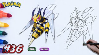 How To Draw Mega Beedrill  Pokemon [upl. by Adai271]