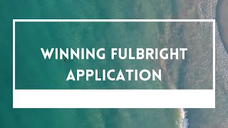 How to prepare a winning Fulbright applicationUSIEF FulbrightNehruDoctoralResearcher Fellowship [upl. by Petrie]