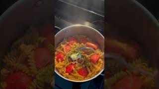 Rotini Chickpea Pasta Part 2 🍅😋 cooking food foodie pasta simple dinner lunch [upl. by Einnek]