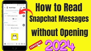 How to read snapchat messages without seen  Read snapchat messages without opening [upl. by Tlevesor]