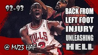 Michael Jordan Highlights vs Blazers 19921204  38pts Injury CANT STOP HIM Unleashing Hell [upl. by Eirameinna]