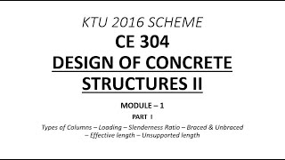 Columns  Intro  DCS 2  Module 1  Part I  KTU BTech Civil Engineering S6  Free Online Class [upl. by Rosenberger965]