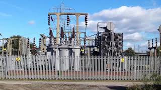 Substation  electrical generation and transmission in Bristol England [upl. by Matthia]