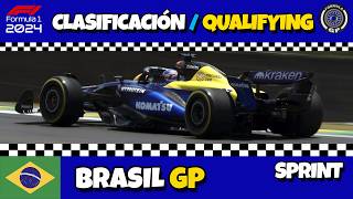 BRASIL GP 🇧🇷  CLASIFICACIÓN SPRINT SHOOTOUT  FORMULA 1 2024 BrazilGP BrazilianGP Sprint [upl. by Analeh632]