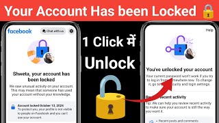 🔴Live Proof  Facebook Account Locked Problem Solve  Your Account Has Been Locked  Unlock account [upl. by Bartel37]