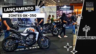 Nova ZONTES GK350 │Conheça as motos S350 V350 R350 e T350  Stand no Festival Moto Brasil 2024 [upl. by Dnalyram]