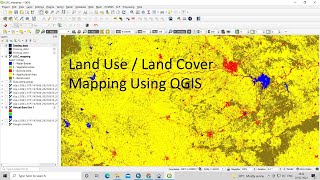 Land Use Land Cove LULC Mapping using QGIS  Landsat 8 Calssification using QGIS Language Hindi [upl. by Aititel]