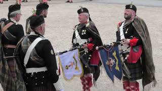 Atholl Highlanders Pipe Major amp Drum Major both retire after 50 years service [upl. by Heddi]