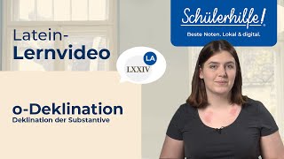 oDeklination  Deklination der Substantive 🎓 Schülerhilfe Lernvideo Latein [upl. by Sixla]