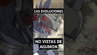 TODAS las Evoluciones de AGUMON digimon pokemon [upl. by Katherina]