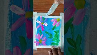 Easy flower painting art youtubeshorts [upl. by Nauht594]