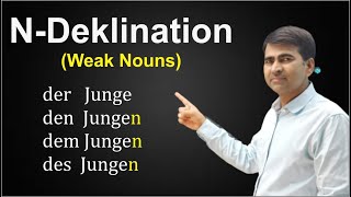 NDeklination  Weak Nouns  NNomen in German Grammar  Language Capsule for Hindi Speakers [upl. by Strong406]