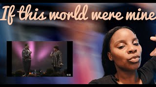 REACTION VIDEO TO LUTHER VANDROSS amp CHERYYL LYNN quotIF THIS WORLD WERE MINEquot LIVE PERFORMANCE [upl. by Kissel]