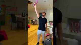 Glizzy Gobbler Challenge ￼ fyp shorts viralvideo funnyshorts prank [upl. by Kerge]