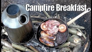 Campfire Cooking  Bushcraft Breakfast [upl. by Airolg684]