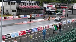 Skoda Superb 280 vs Saab Aero 28t  RWYB Santa Pod Aug 13th [upl. by Ettenoitna]