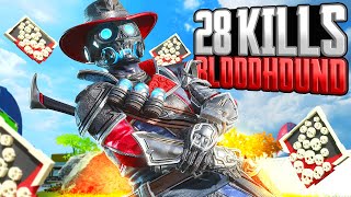 INSANE Bloodhound 28 KILLS and 6200 Damage Apex Legends Gameplay [upl. by Abdu]