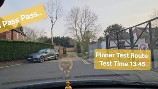 Pinner Driving Test Route  Time 1345  Mock Test  Feedback and results  ITS PASS PASS PASS [upl. by Tillinger]