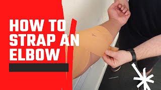 How to strap an Elbow for a MCL sprain or hyperextension injury [upl. by Dnomsed513]