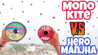 Mono Kite VS Hero Manja  Full Fun 🤣  PatangBaazi  Kite Flying 2022  Best Manjha 2022 [upl. by Tobin253]